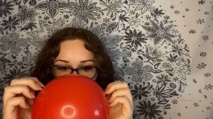 ASMR with Red Balloons BLOW TO POP but everything goes wrong… Balloon Scratching and Tapping