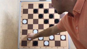 Самая красивая комбинация в шашках