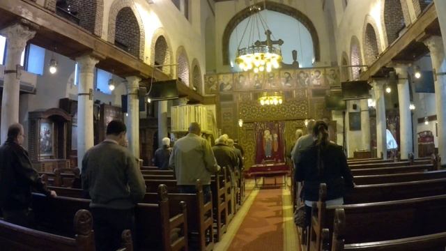 Коптский Каир. Христианская церковь. Служба.