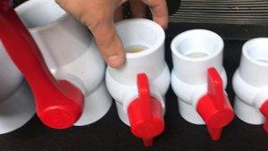 Краны шаровые пластиковые (PVC)