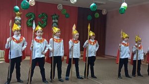 Песня "Собирайся-ка, дружина", богатыри, подготовительная группа