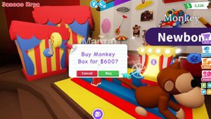 🍌Адопт Ми 🍌5000$ на КОРОБКИ с мартышками Roblox Adopt Me Monkey Fairground