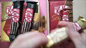 Шоколад KitKat Senses Gold Edition Deluxe Caramel and White Chocolate белый и молочный с вафлей