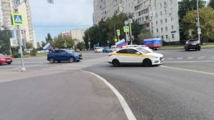 Автопробег в честь Государственного флага в Москве