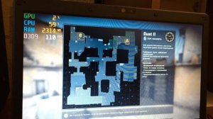 Fujitsu s792 i5 3230m, 8gb ram, hd4000 CS GO fps test