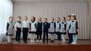 А. Лазарева, "Армия родная", исполняет младшая группа хора. Филиал с. Булычево.