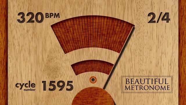 320 BPM 2/4 Wood Metronome HD смотреть онлайн