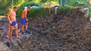 Углубили водоём за 1 месяц своими руками) // ВСЕ ЧАСТИ ВМЕСТЕ)
