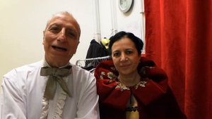 Pippo Franco, Mandita Musat e i protagonisti di "Il segreto di Mastro Titta"