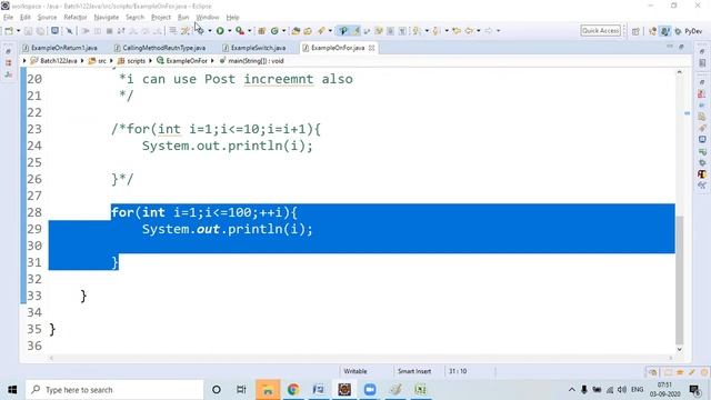 Java Tutorial for Beginners || for loop examples