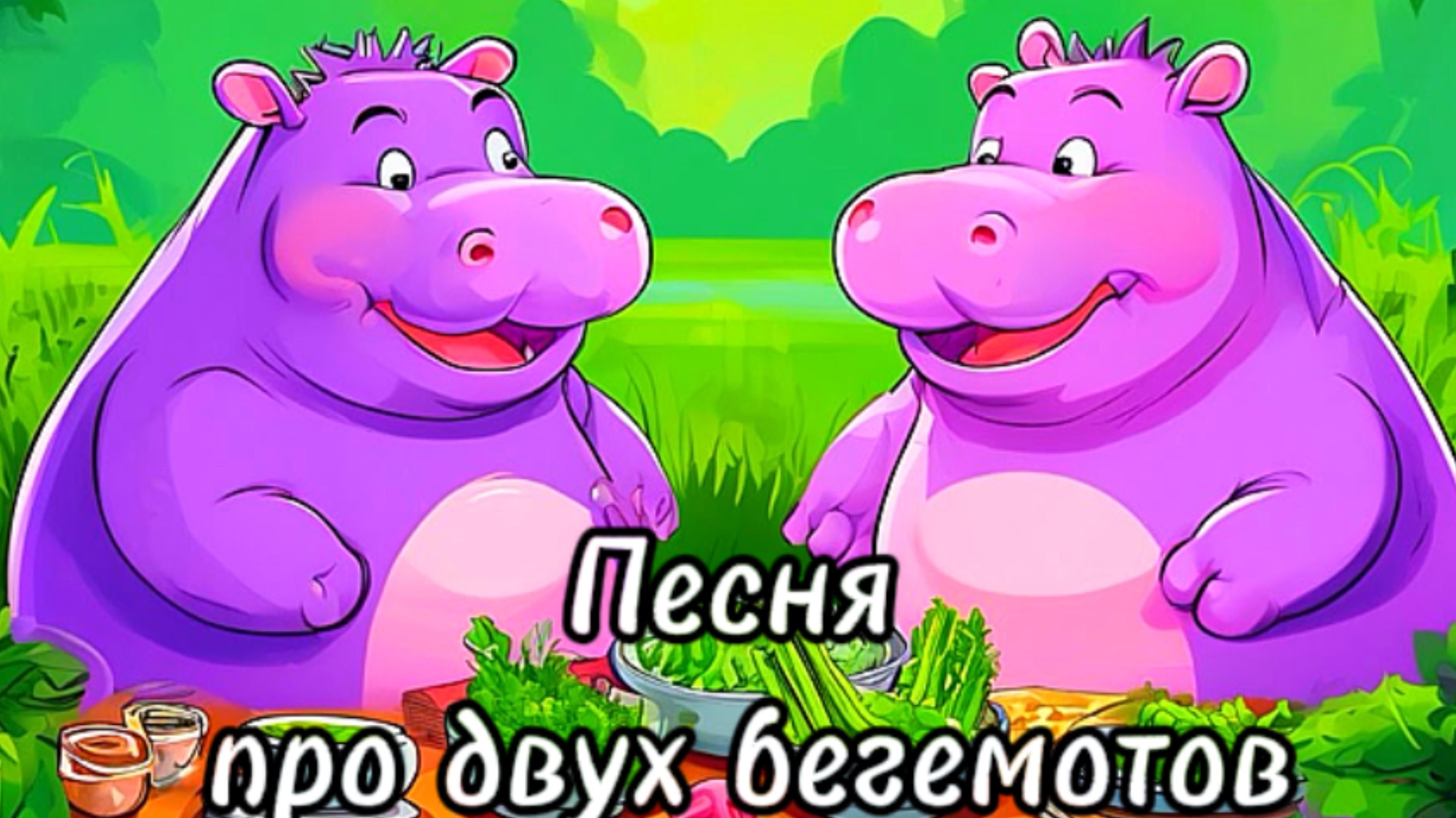 Жили в болоте два бегемота #детскиепесни #musicvideo