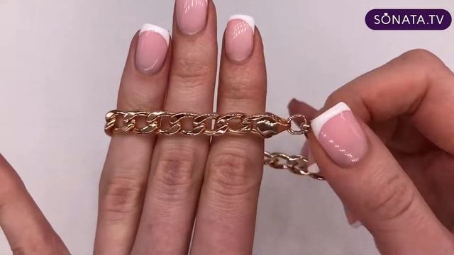 Браслет "Панцирь" SONATA ( в позолоте РО) - 52040 смотреть онлайн