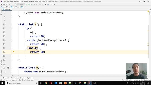 [QUESTION] How does the call stack look like when returning a value from both catch and finally? смотреть онлайн