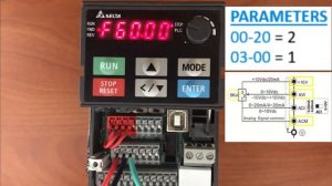 Delta MS300 0-10V Analog Input Speed Reference