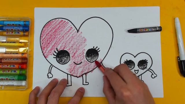 Как нарисовать СЕРДЕЧКИ смотреть онлайн