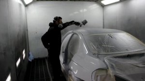 покраска в белый мат