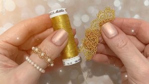 Кружево из ниток Mettler, Metallic! Olga Lace Design