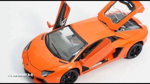 Rastar 1/18 Die Cast Lamborghini Aventador LP 700-4 (Metallic Orange)
