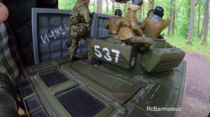 Танк на Радиоуправлении Т-72 Deagostini Прохождение Полосы Препятствий на Скорости