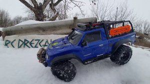 Новогодние покатушки в RC Дрезгалово ...  New Year's rides in the RC Drezgalovo ... Traxxas Trx 4