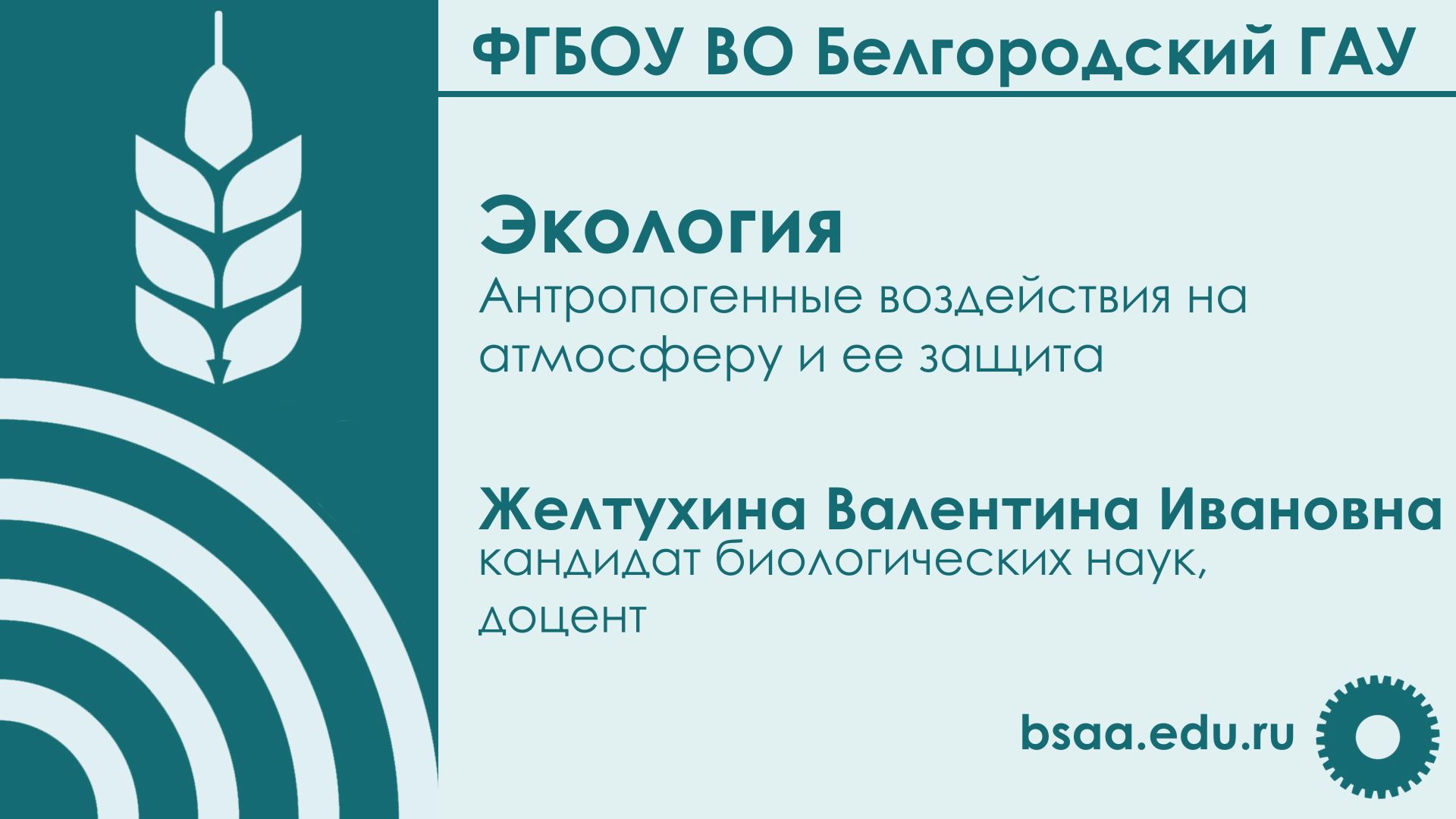 Антропогенные воздействия на атмосферу и ее защита