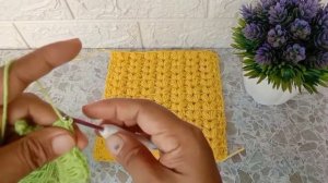 How To Crochet Puff V Stitch (Right Handed) #81