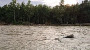 Река Кубань в Черкесске, 16 июля 2022 г.