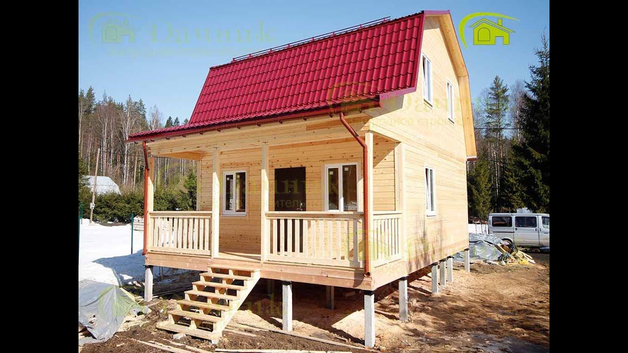 Построен дом из бруса 7х8м. СНТ "Никитилово".  Объект сдан 03.04.2019 ||| СК Дачник