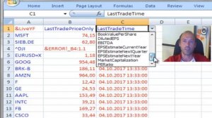 (A)synchronous live stock prices in Excel (Alpha Vantage vs Yahoo Finance) (older version)