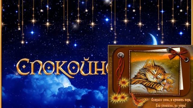 Самое нежное пожелание спокойной ночи !