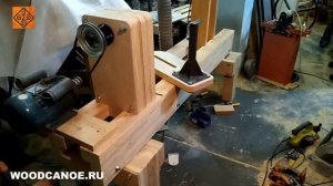 Изготовление большого токарного станка по дереву (Making a large wood lathe) КБ "ВУД-КАНОЭ"