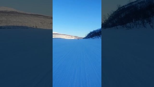 Cillian on snowmobile