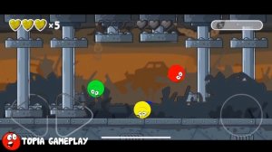 RED BALL 4: RED GREEN BLUE YELLOW TOMATO BALL VS 4 ALL BOSSES 'FUSION BATTLE' GAMEPLAY VOL 1,2,3,4,