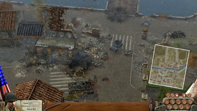 В тылу врага - Soldiers: Heroes of World War II - прохождение - миссия 3-5 - Последний оплот