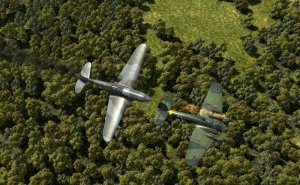 групповой бой Curtiss P-40E-1 Kittyhawk против  He 111,  сбил два бомбардировщика.