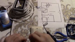 Как подключить датчик освещенности и двухклавишный выключатель .