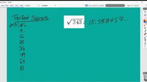 Square root of 243 (exact answer)