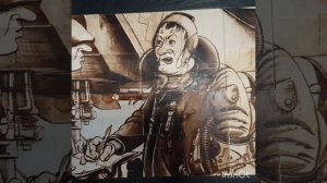 Картина выжженная на фанере