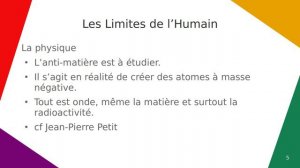 Les Limites de l'Humain