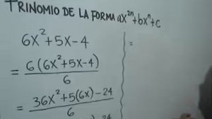 FACTORIZAR TRINOMIOS DE LA FORMA ax²+bx+c - Ejercicio 1