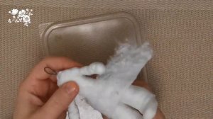 Ватная игрушка на ёлку "Девочка с новогодним шариком" | Поделка из ваты | DIY Пташечка