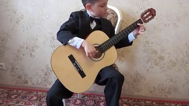 Русская народная пьеса "Барыня" на шести струной гитаре. смотреть онлайн