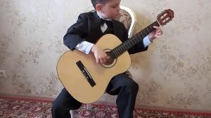 Русская народная пьеса "Барыня" на шести струной гитаре.