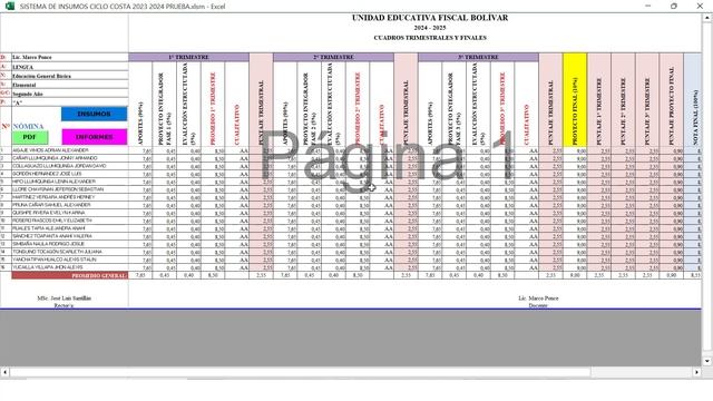 Sistema de Notas RESPALDO DE ASIGNATURA EN EXCEL 2023 - 2024 [Registro de Calificaciones] смотреть онлайн