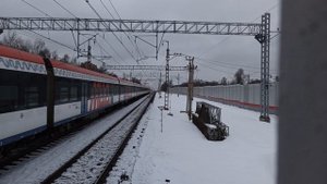 Электропоезд ЭГ2Тв Иволга 2.0 Лобня - Одинцово станция МЦД Новодачная | Московский транспорт