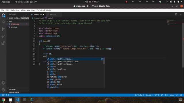 Convert Image into Binary File in C++ (2020) Part 1 #ProtoGO