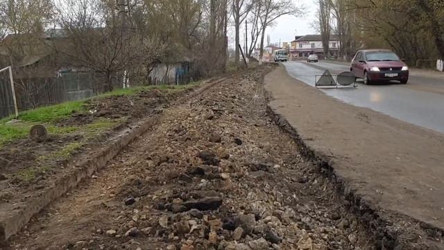 Ремонт пешеходной зоны на улице Ульяновская