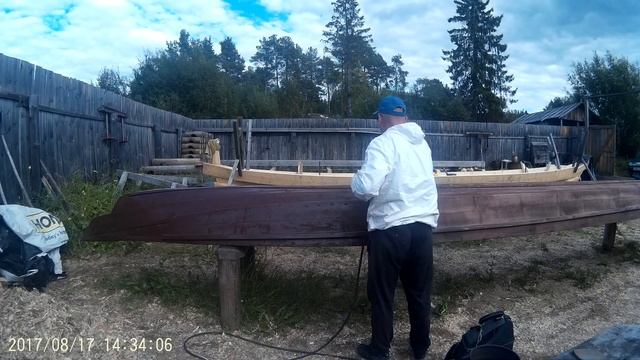 Судоверфь. Покраска лодки. смотреть онлайн