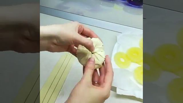 Слойки с ананасом - идея огонь!#рецепты #вкусно #кулинария #вкуснаяеда 
#recepty #vkusno #вкусныерец
