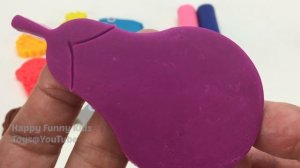 Learn Colors Play Doh Modelling Clay Lion Fish Fruit & Vegetable Molds Surprise Eggs Toys for Kids